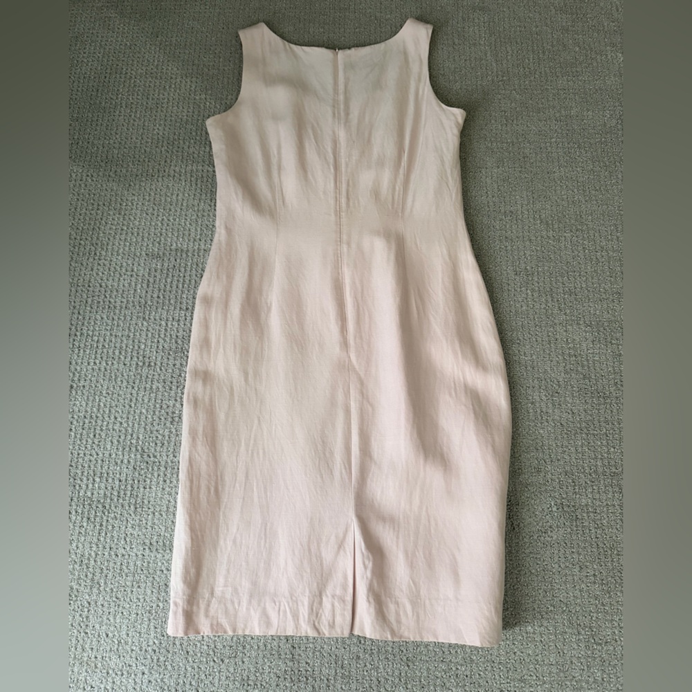 Ralph Lauren Jackie Kennedy style dress-Powder Rose- 55% Silk/Linen Blend - Picture 2 of 6